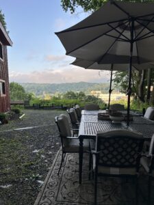 Back yard with view